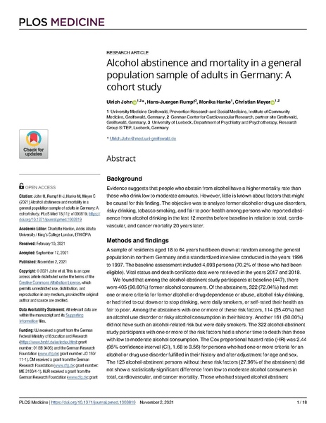 Datei:John et al. 2021 - Alcohol abstinence and mortality in a general.pdf